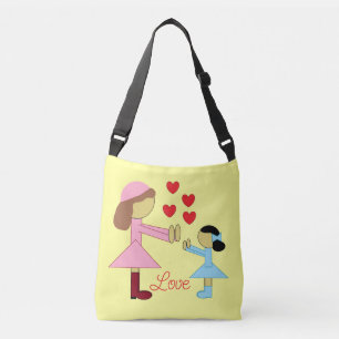 All Children Need Love: Yellow Crossbody Bag
