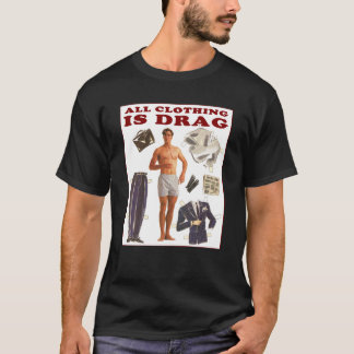 All Clothing is Drag Vintage Businessman T-Shirt