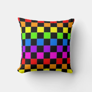 All Colours Chequered Pillow