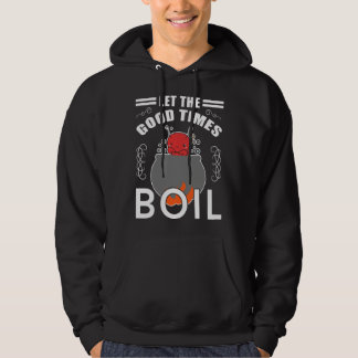 All crabs in the hot pot for cooking hoodie