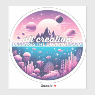 All Creation Declares the Glory of God sticker