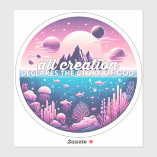 All Creation Declares the Glory of God sticker