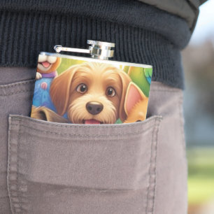 All Creatures Great & Small – Whimsical Wildlife Hip Flask