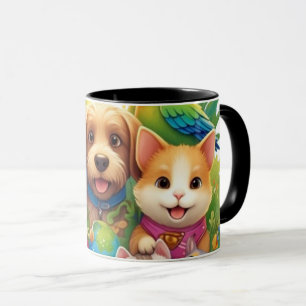All Creatures Great & Small – Whimsical Wildlife Mug