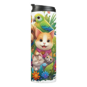 All Creatures Great & Small – Whimsical Wildlife Thermal Tumbler