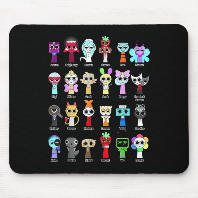 All Dandys World Toys Dandys World Characters Kids Mouse Pad (Front)