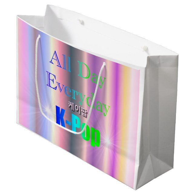All Day Everyday K-Pop Large Gift Bag (Front Angled)