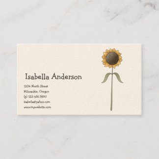 All dem Blessings · Sunflower Business Card
