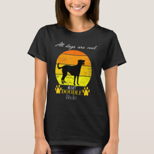 All dogs are cool but doodles rule designThanksgiv T-Shirt