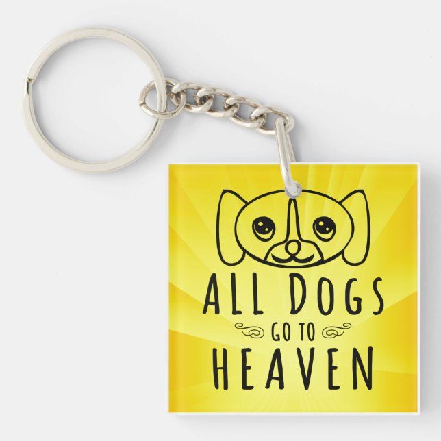 All Dogs Go to Heaven Key Ring (Front)