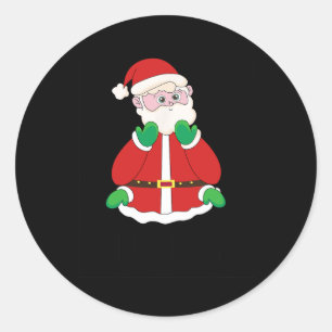 All Done Santa Christmas Sign Language Speech Teac Classic Round Sticker