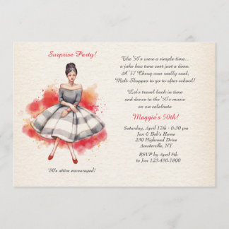 All Dressed Up Invitation