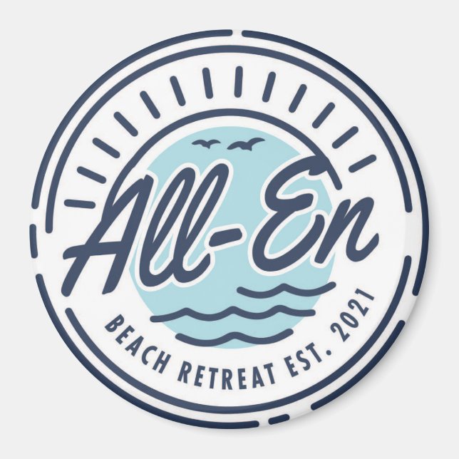 All-En Beach Retreat Magnet (Front)