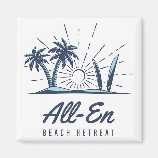 All-En Beach Retreat Magnet 2 (Front)