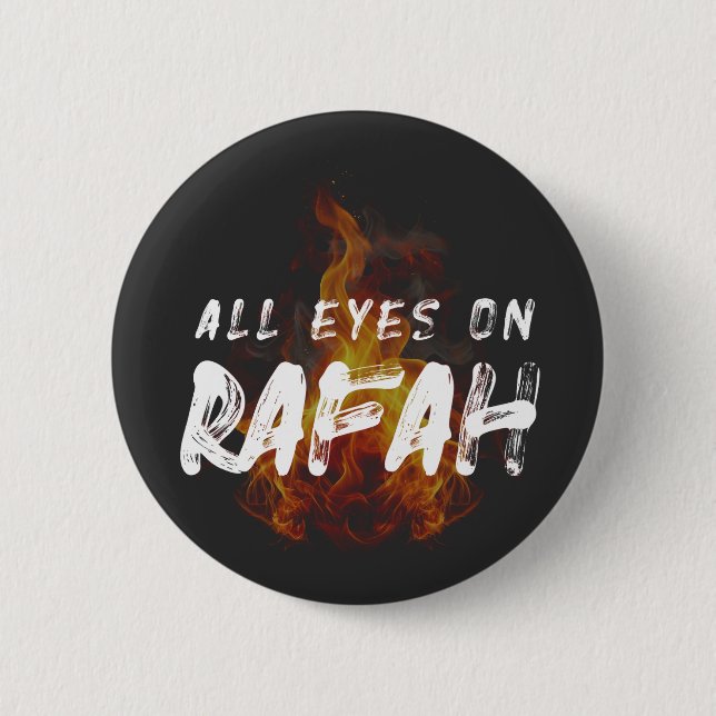 ALL EYES ON RAFAH 6 CM ROUND BADGE (Front)