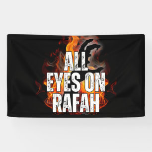 ALL EYES ON RAFAH - Rafah Gaza Palestine massacre Banner