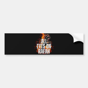 ALL EYES ON RAFAH - Rafah Gaza Palestine massacre  Bumper Sticker