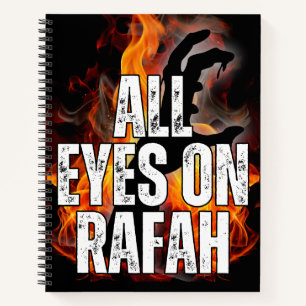 ALL EYES ON RAFAH - Rafah Gaza Palestine massacre Notebook