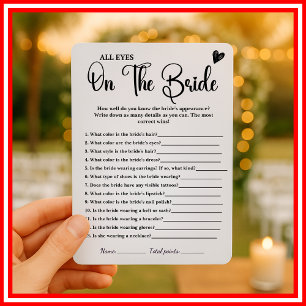 All Eyes on The Bride Bridal Shower Game Invitation