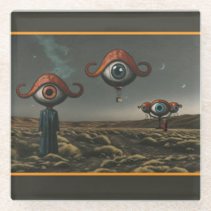 All Eyes on You Wooden Jewellery Keepsake Box Glass Coaster