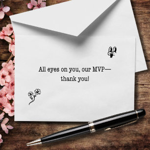 All Eyes On Your Our MVP Thank You Card