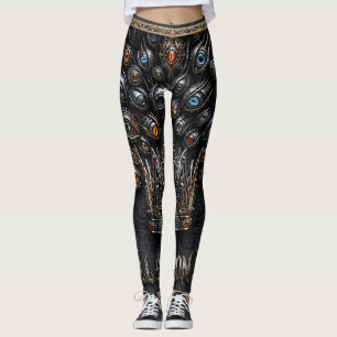 All Eyez On Me Crown Graphic Urban Streetwear Leggings