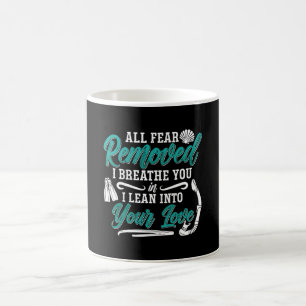 All Fear Removed I Breathe Freediving Freediver Coffee Mug