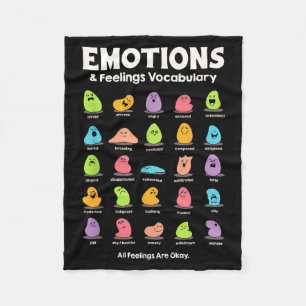 All Feelings Are Okay Mental Health Matters Fleece Blanket
