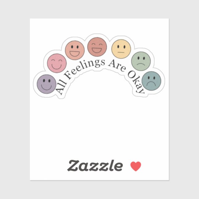 All Feelings Are Okay Sticker (Sheet)