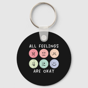 All Feelings Are Okay Suicide Awareness Mental Hea Key Ring