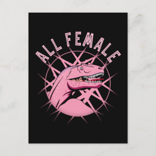 All Female - Dinosaur Lovers Postcard