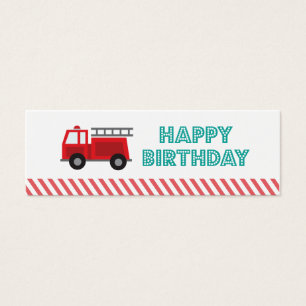 All Fired Up Party Favour Tags