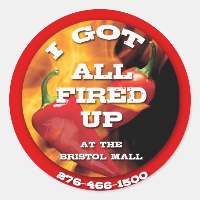 All Fired Up Sticker copy (Front)