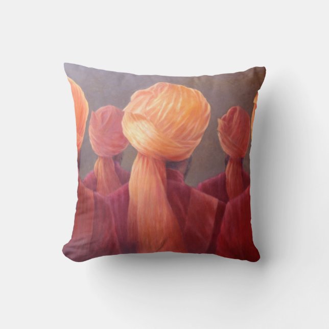 All Five Heads Cushion (Front)