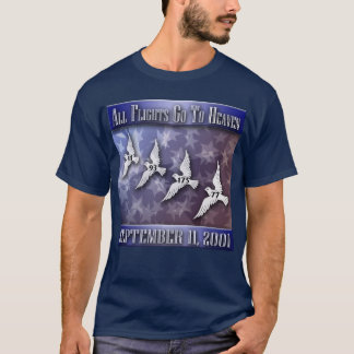 All Flights Go to Heaven - Blue T-Shirt