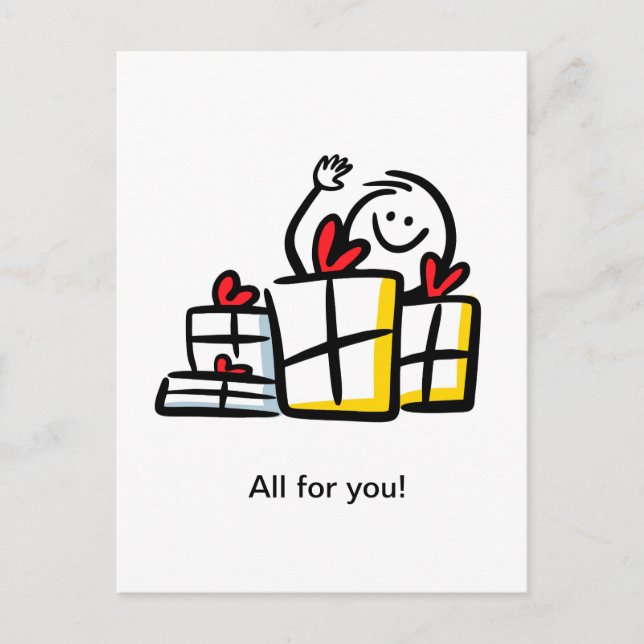 All for you! postcard (Front)