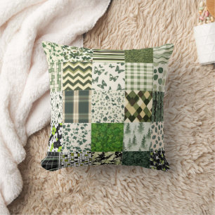 All Forest Green Cheat Quilt Pattern 2025 Cushion
