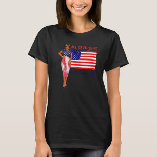 All Gave Some Melanin Black Girl Magic Patriotic W T-Shirt