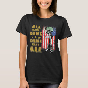 All Gave Some Some Gave All Battlefield Cross T-Shirt