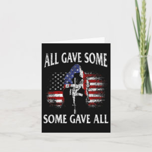 All Gave Some Some Gave All Tee Veteran & Memo Card
