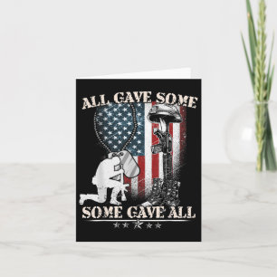 All Gave Some Some Gave All Veteran & Memorial Card