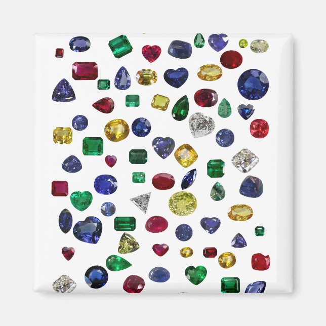 All Gemstones Colourful Magnet (Front)