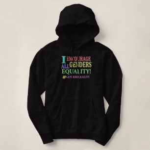 "ALL GENDERS EQUALITY" Cute Design. Buy Now Hoodie