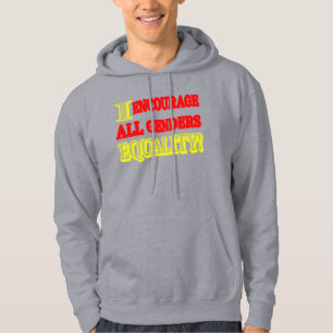 "ALL GENDERS EQUALITY" Expression Design. Buy Now Hoodie