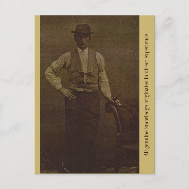 All Genuine Knowledge Originates in Direct... Postcard (Front)