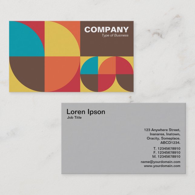 All Geometric v1b Business Card (Front/Back)