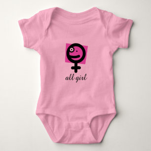 All Girl Baby Bodysuit