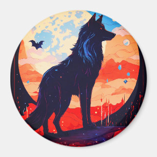 ALL glassblowing vampire urban STYLE circle magnet