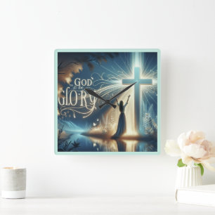 All Glory to God -large clock