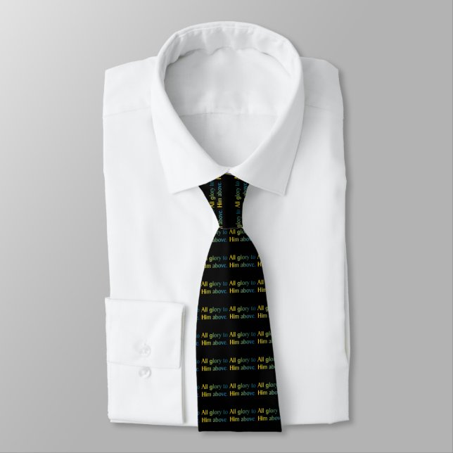 All Glory to Him (Tropical Text) Tie (Tied)